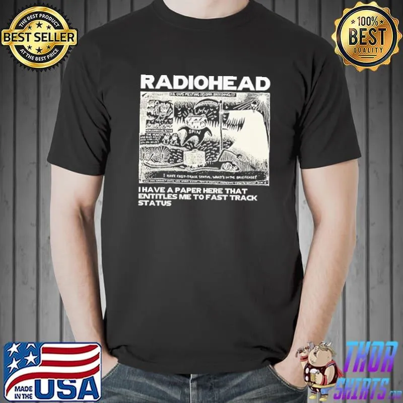 Radiohead lilbeck retro illustration shirt
