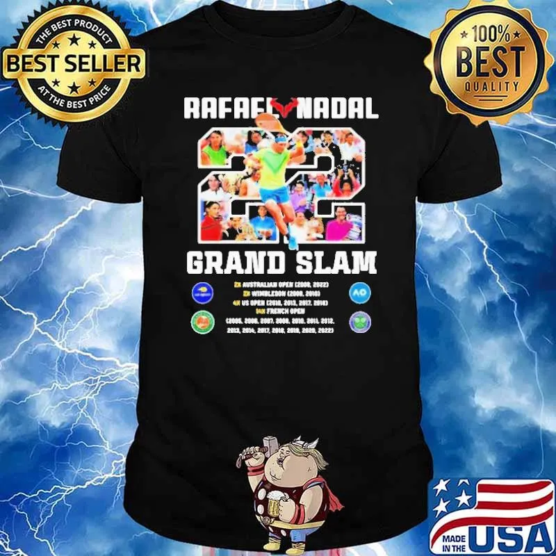 Rafael Nadal 22 Grand Slam Shirt