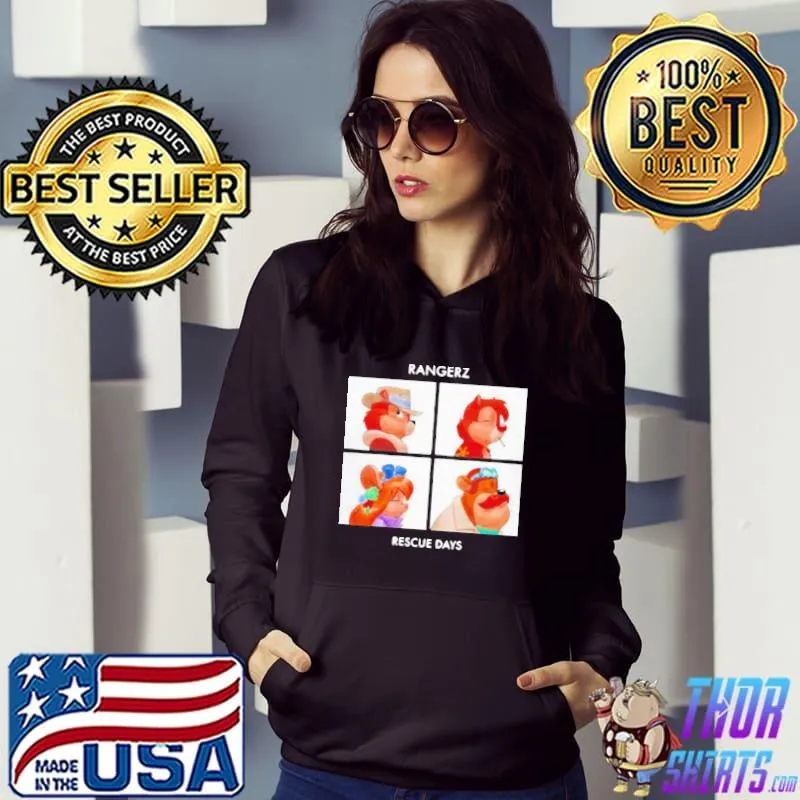 Rangerz rescue days gorillaz inspired rescue rangers 90s classic s Hoodie