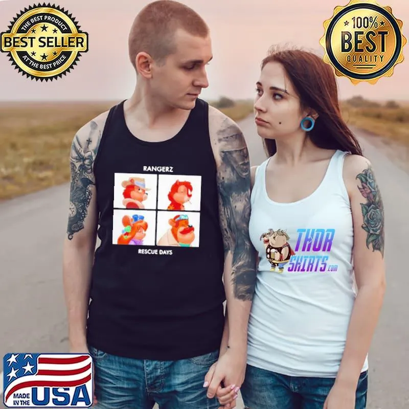 Rangerz rescue days gorillaz inspired rescue rangers 90s classic s Tank Top