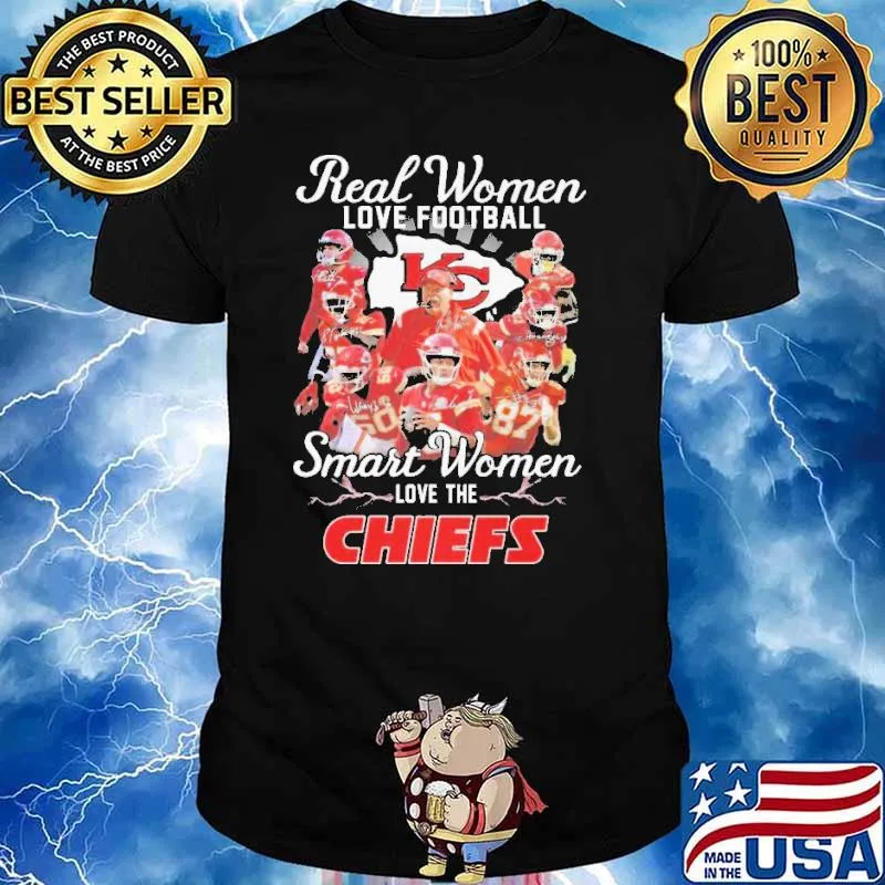 Real women love Football smart women love the Kansas city Chiefs team 2022 signatures sport shirt