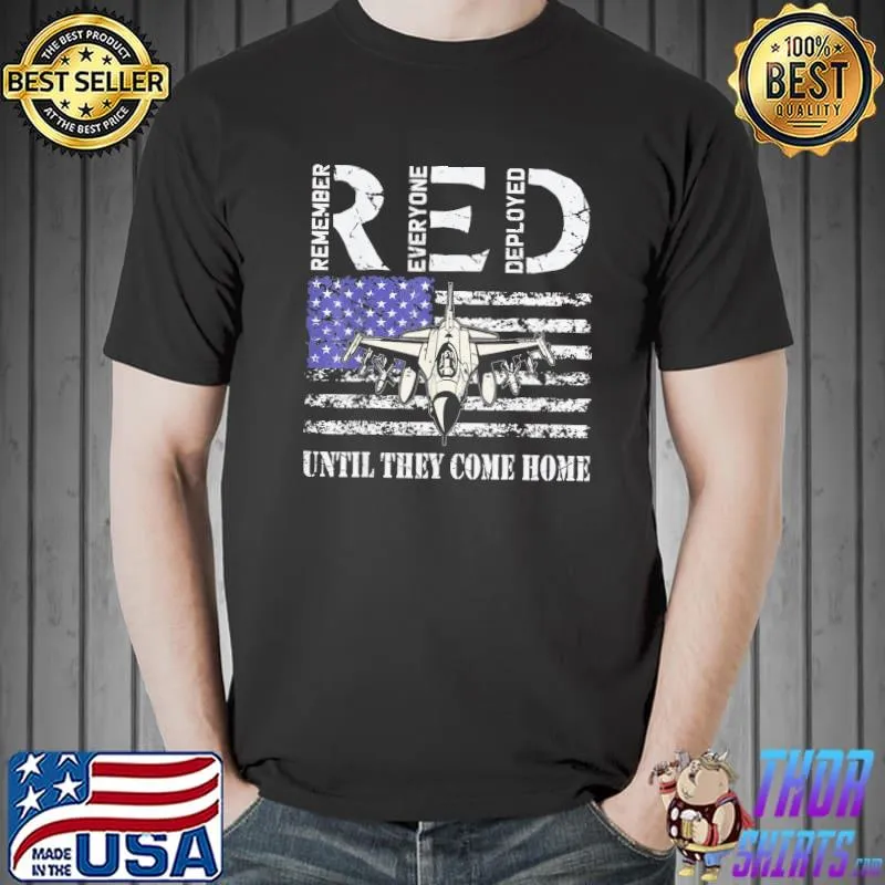 Red friday military air force usaf us flag air force veteran shirt