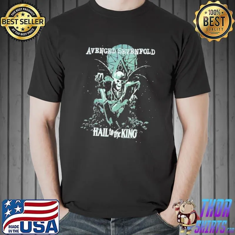 Retro album hail king avenged sevenfold band shirt