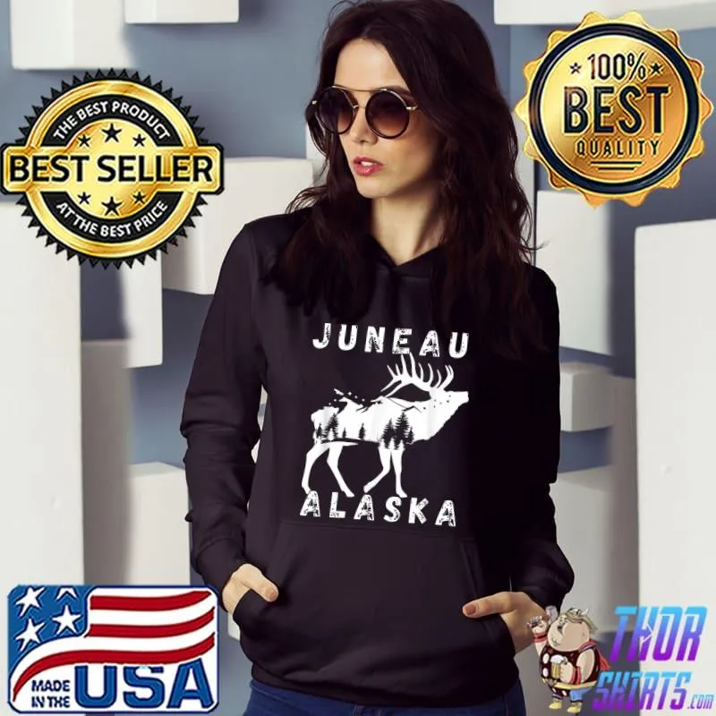 Retro Juneau Alaska Apparel Souvenir T-Shirt Hoodie
