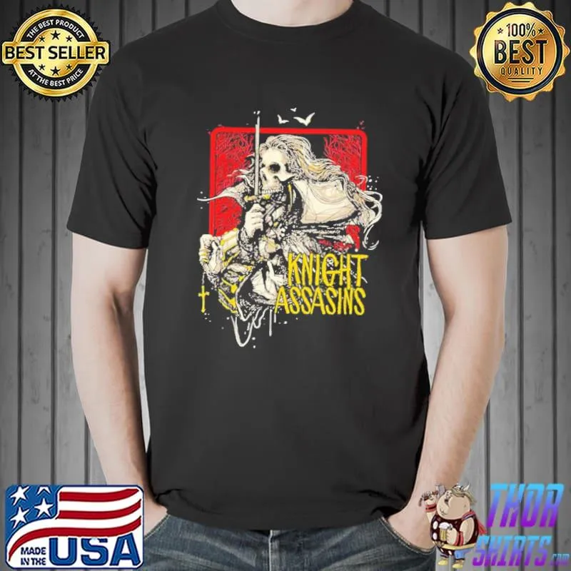 Romeo the knight assasins spooky halloween illustration classic shirt
