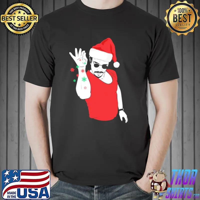Santa bae meme fanart merry christmas shirt