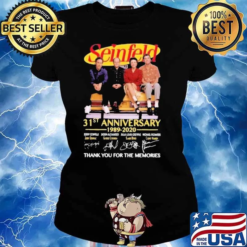 Seinfeld 31st Anniversary 1989 2020 Thank You For The Memories Shirt Ladies tee