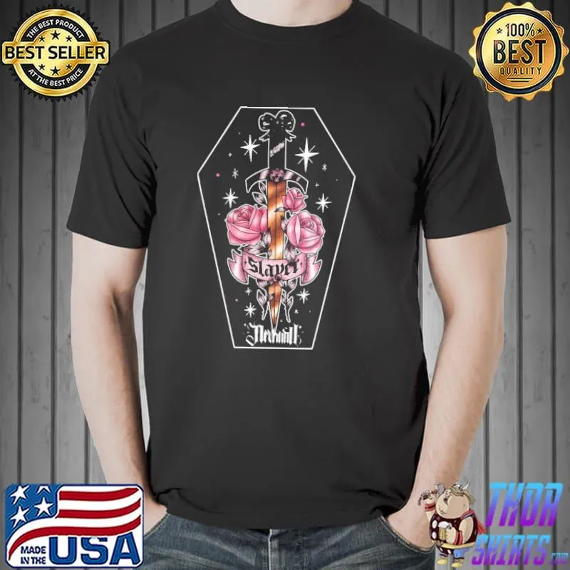 Slayer sword roses halloween witch shirt