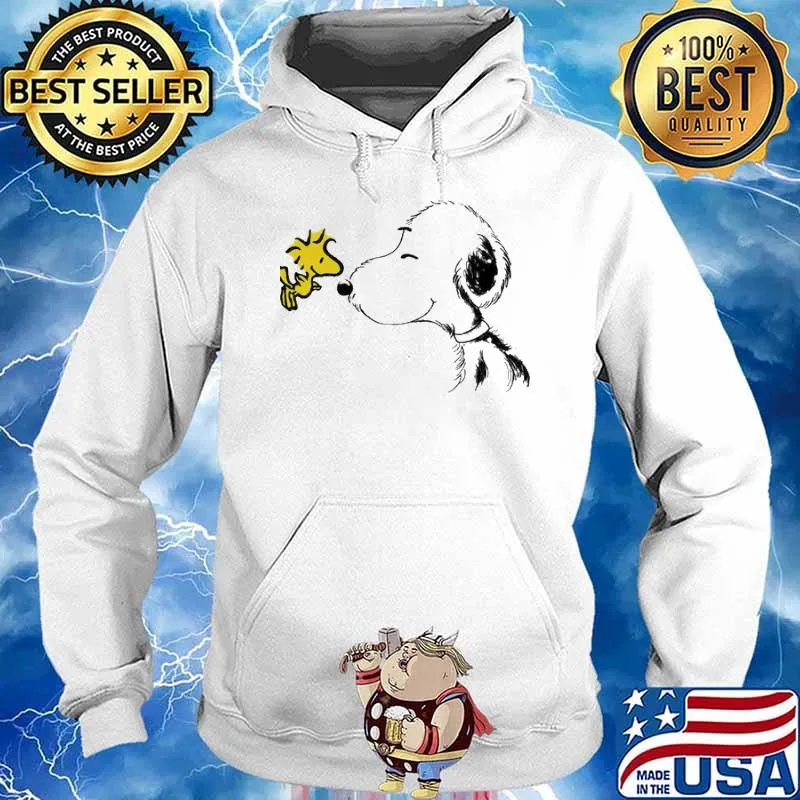 Snoopy and Wookstock Shirt Hoodie