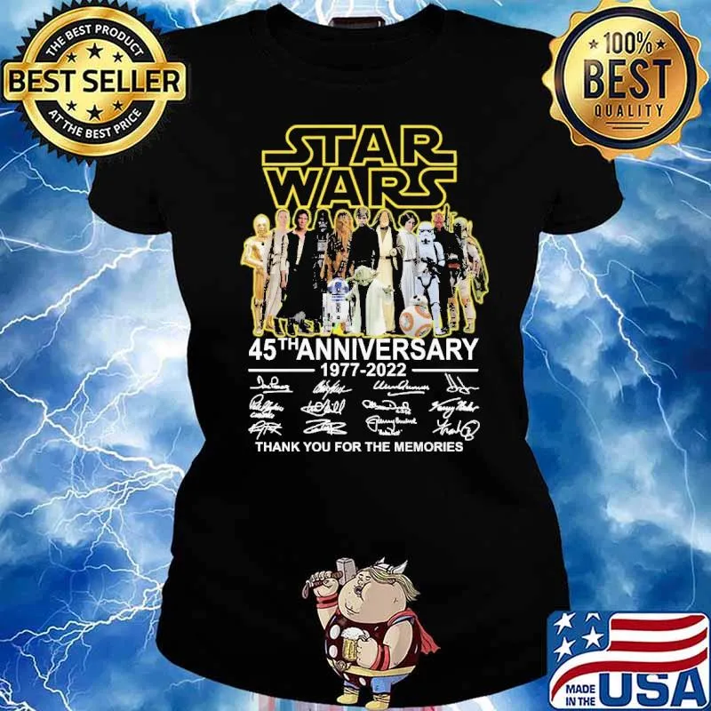Star wars 45th Anniversary 1977 2022 Shirt Ladies tee