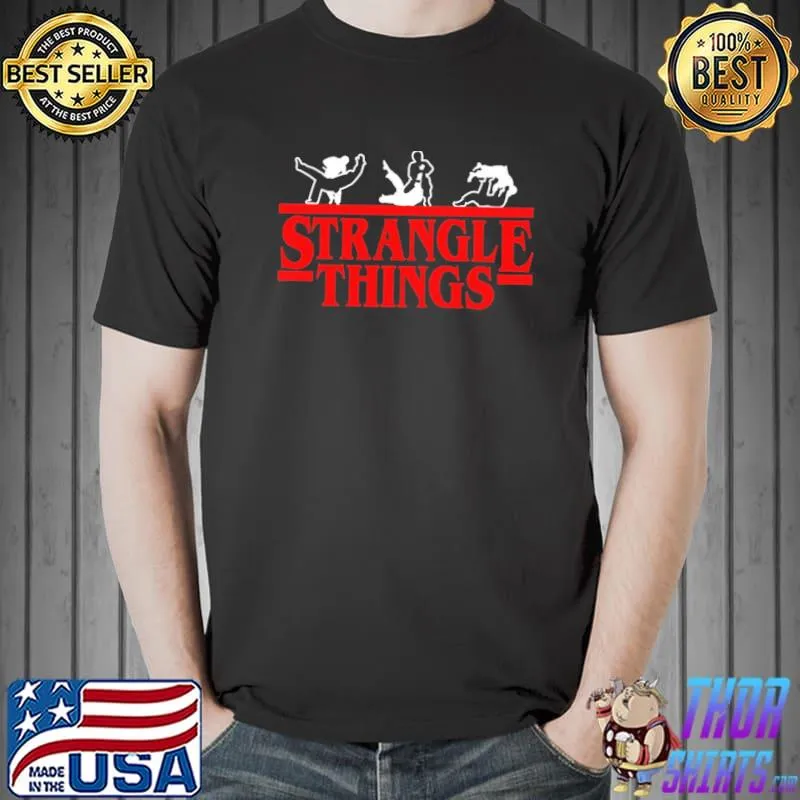Strangle things brazilian jiu jitsu stranger things shirt