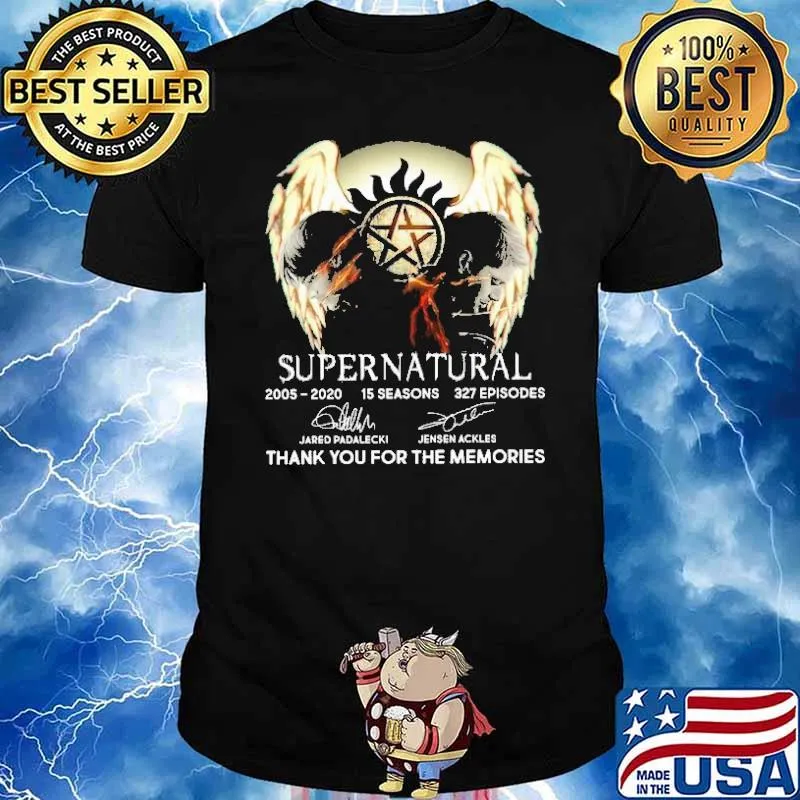Supernatural 2005 2020 Thank You For The Memories Shirt