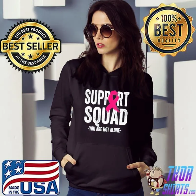 Support squad pink ribbon warrior breast cancer awareness classic s Hoodie