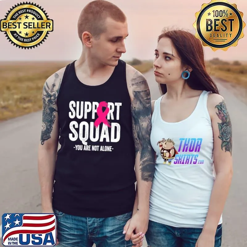 Support squad pink ribbon warrior breast cancer awareness classic s Tank Top