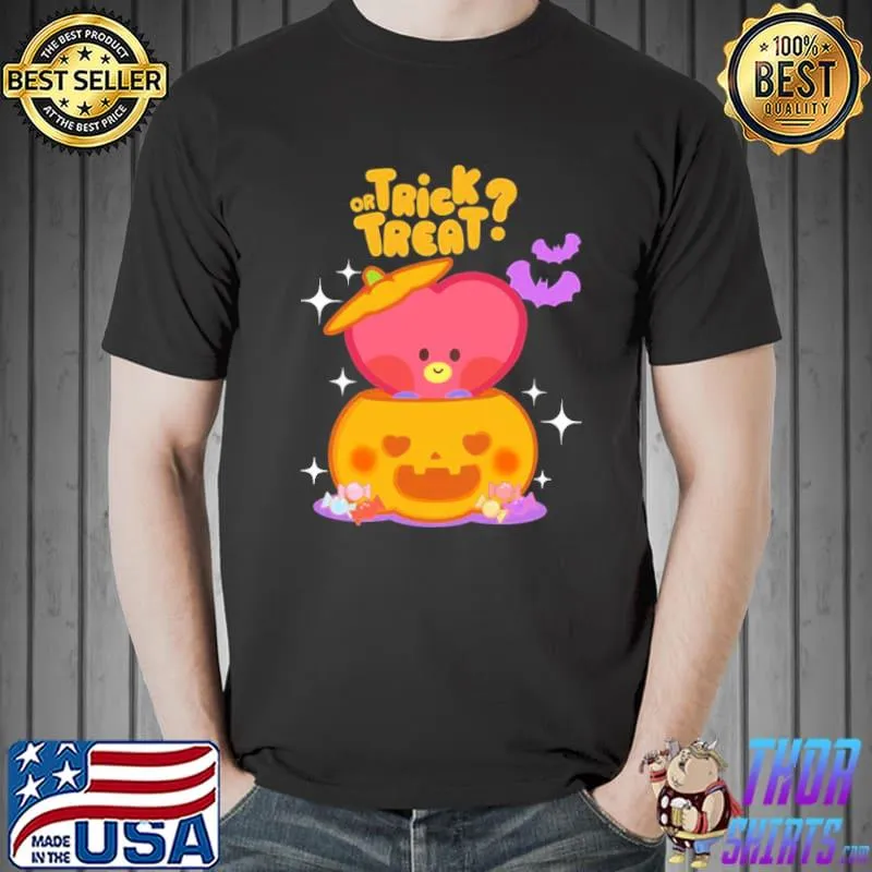 Tata bts bt21 halloween trick or treat tata taehyung v stan bias classic shirt