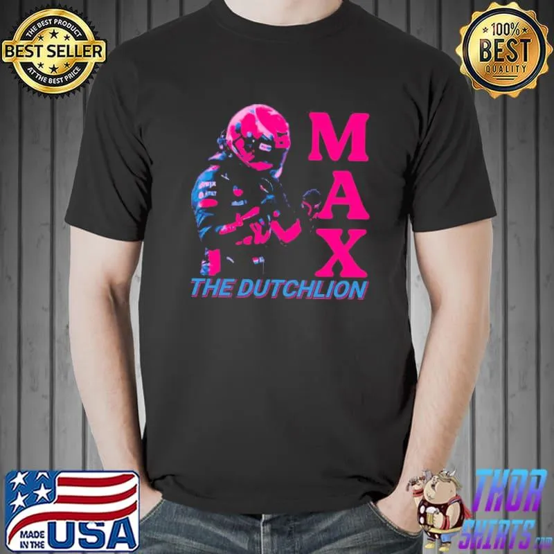 The Dutch lion red bull 90s vintage style formula 1 champion mv ver 1 f1 shirt