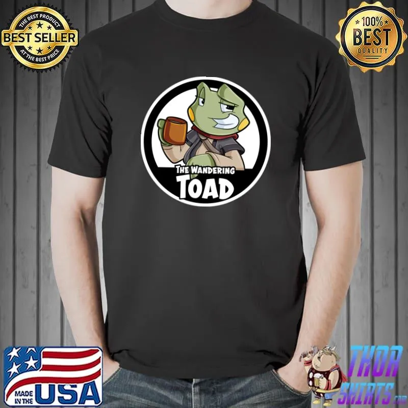 The Wandering Toad Frog Drink Coffee T-Shirt