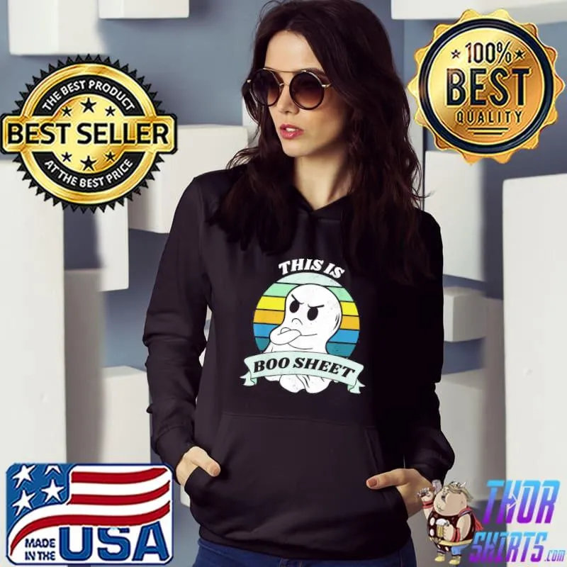 This is boo sheet ghost retro halloween costume s Hoodie
