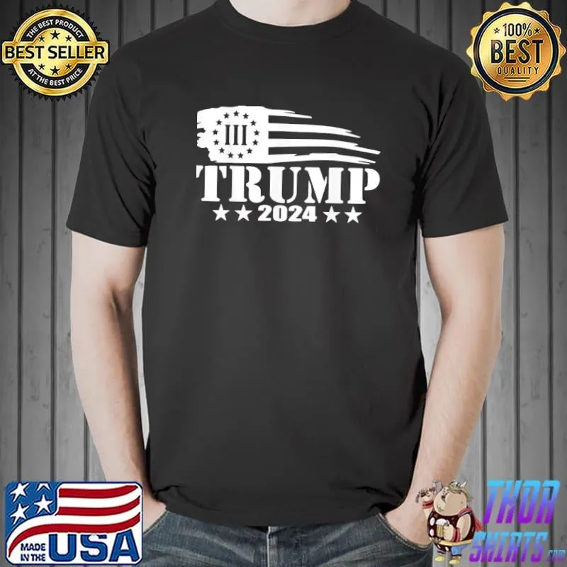 Trump 2024 flag shirt