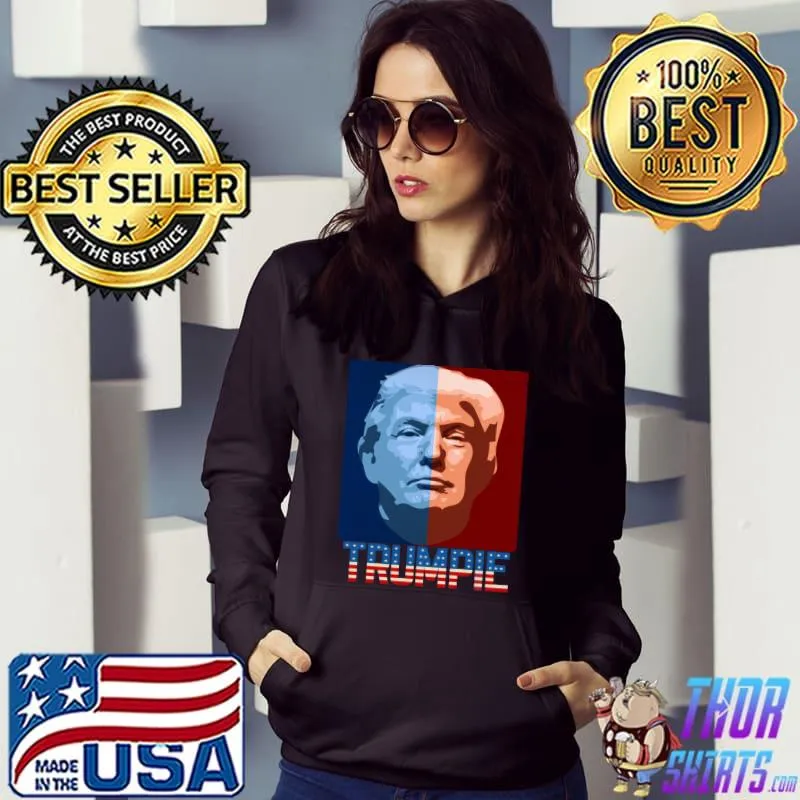 Trumpie donald trump i'll be back usa flag retro T-Shirt Hoodie