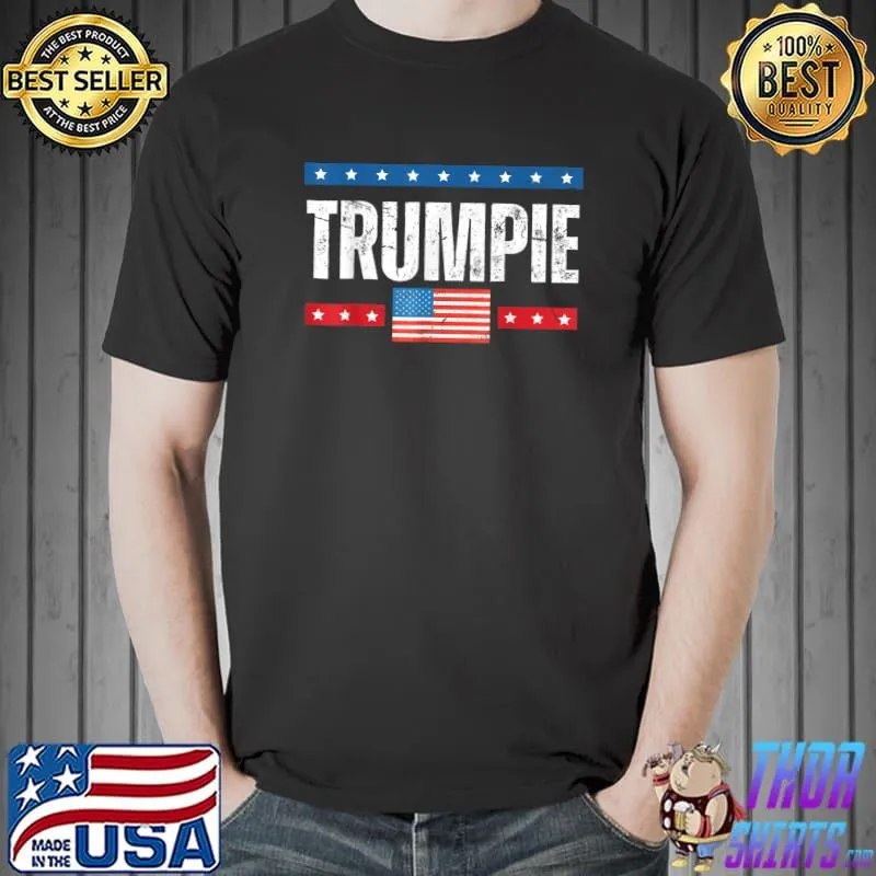 Trumpie Rally Wear Trump 2024 Political Úa Flag Humor Quotes T-Shirt