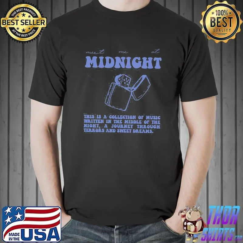 Ts taylor midnights a collection of music written in the middle of the night classic shirt