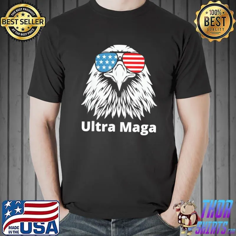 Ultra maga proud antI Biden pro Trump American eagle shirt