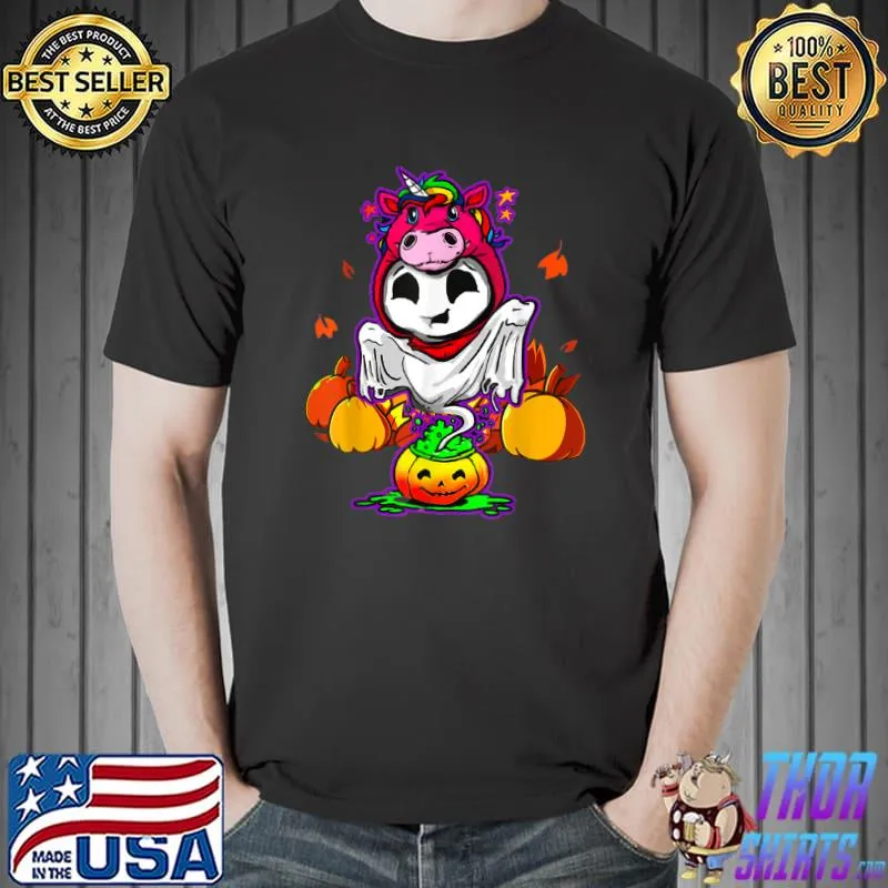 Unicorn Pumpkin Thanksgiving Halloween T-Shirt
