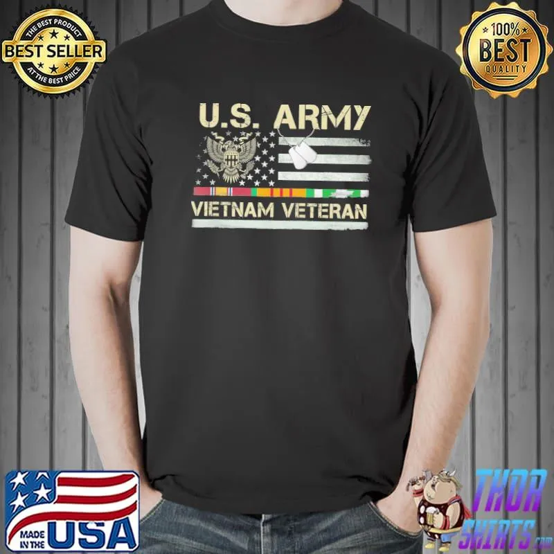 Us army Vietnam veteran usa flag veteran Vietnam veteran shirt