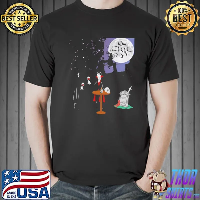 Vampire hallowen dracula party design classic shirt