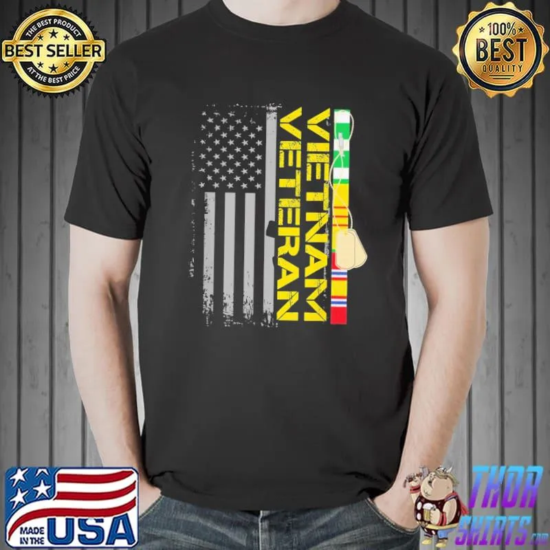 Vietnam veteran us flag gift Vietnam veteran shirt