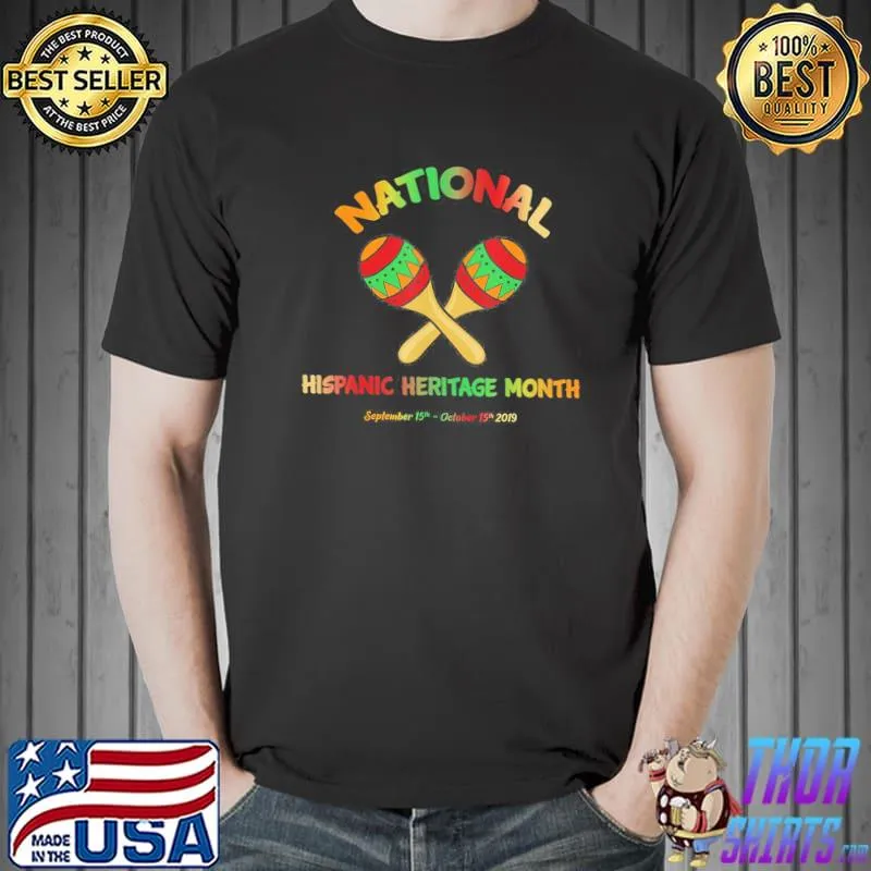 Vintage retro national hispanic heritage month shirt
