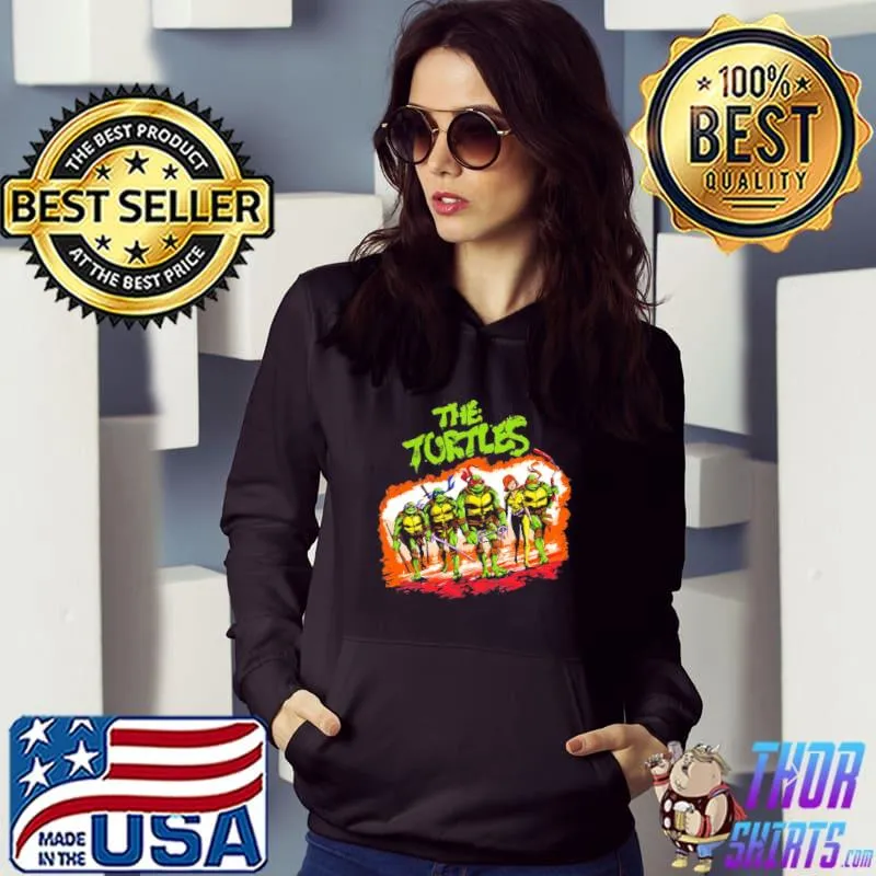 Vintage the ninja turtles superhero cartoon movie classic s Hoodie