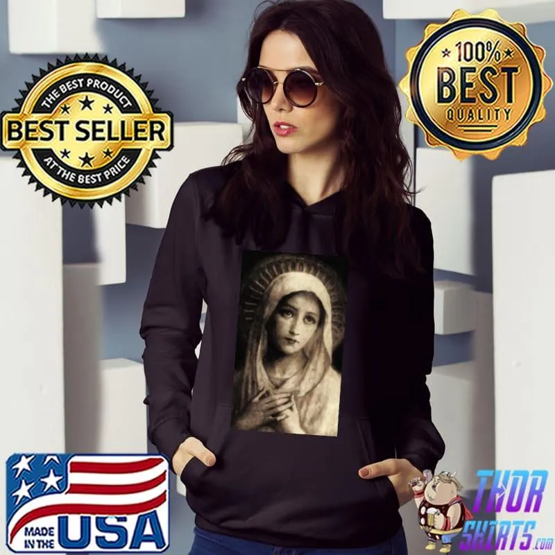 Vintage virgin mary painting classic s Hoodie