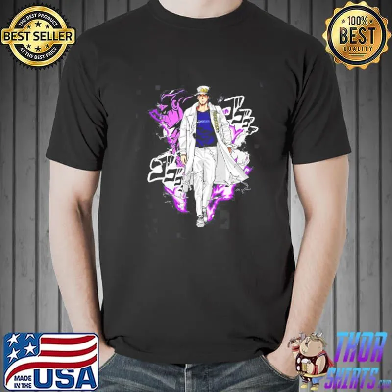 Walking like jojo's bizarre adventure jotaro kujo classic shirt