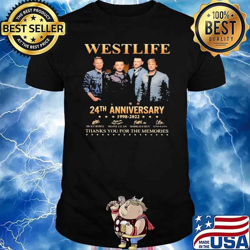 Westlife 24th Anniversary 1998 2022 Shirt