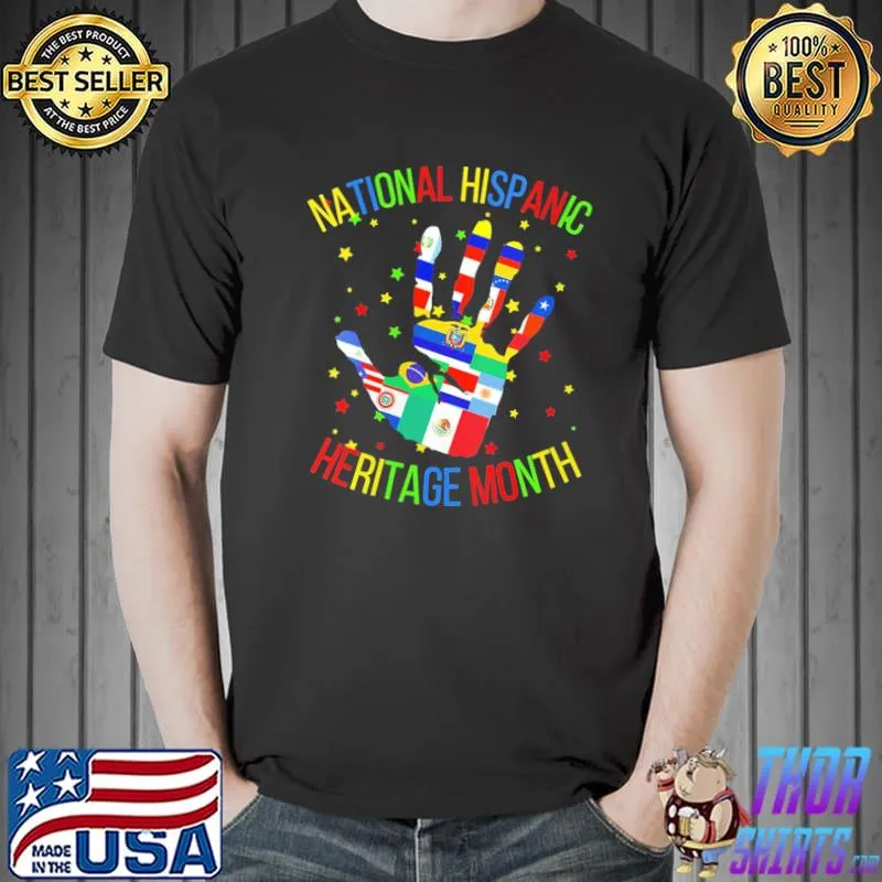 Womens latino America culture gift national hispanic heritage month shirt