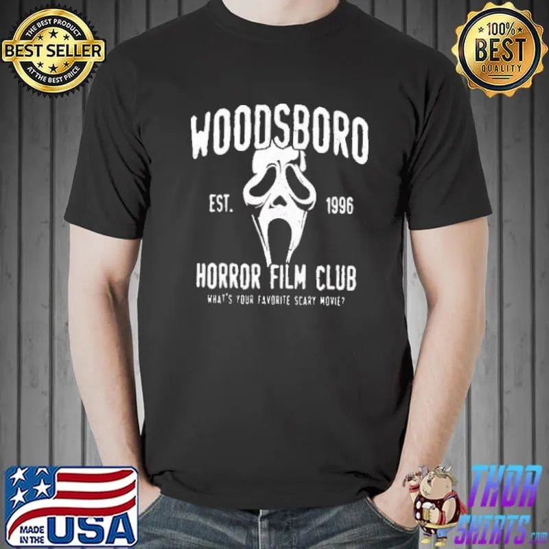 Woodsboro Est 1996 Horror Film Club Shirt