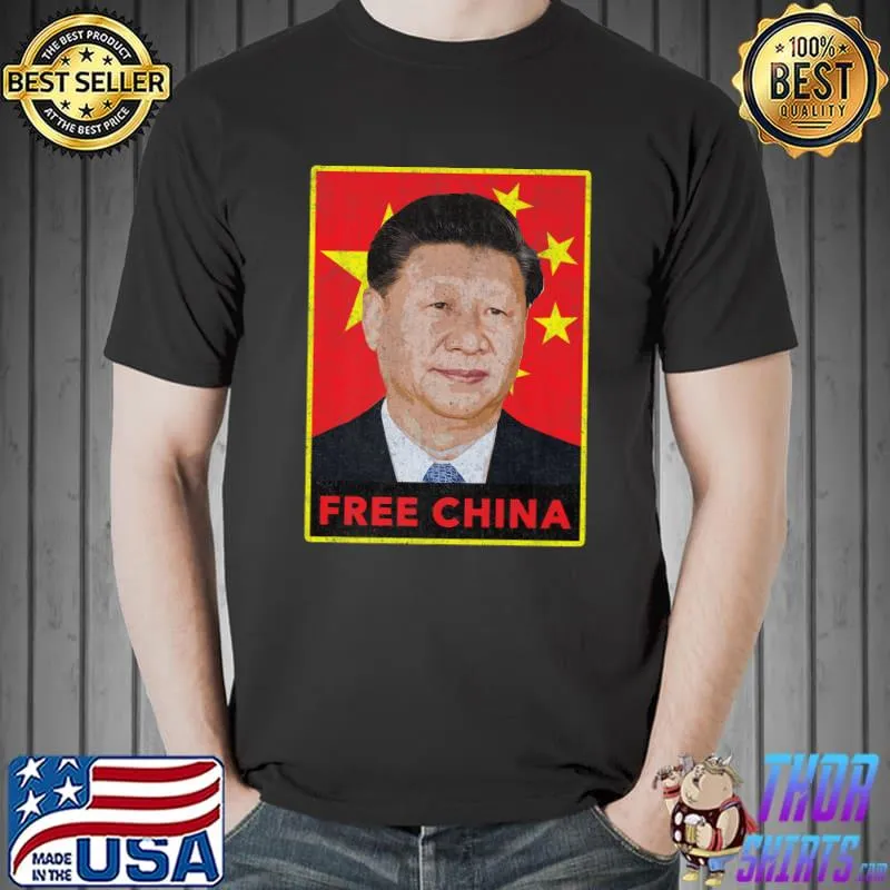 Xi Jinping Free China Chinese Communist Party President T-Shirt