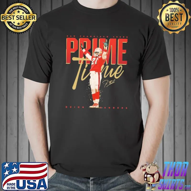 #21 deion sanders primetime Football NFL pros shirt