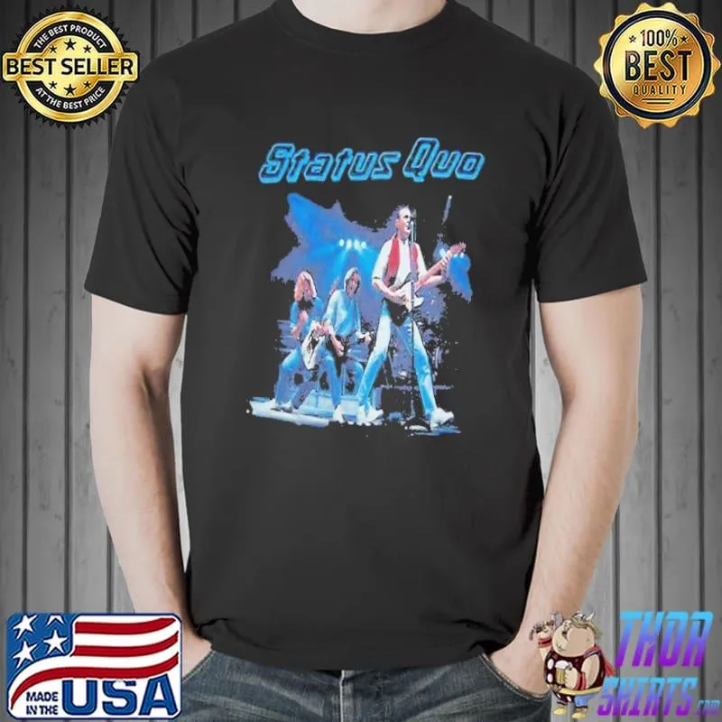 90s live tour design status quo shirt