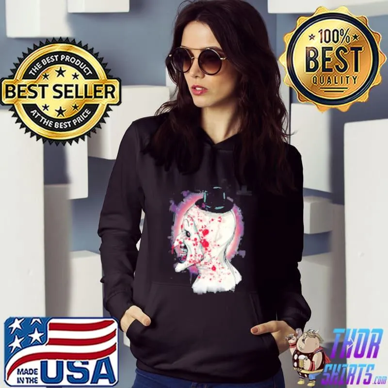 Art the clown and blood halloween trending s Hoodie
