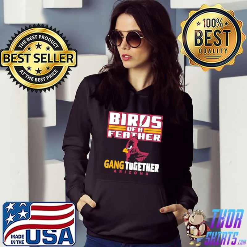 Bird of a feather Arizona Football proud fan feather gang s Hoodie