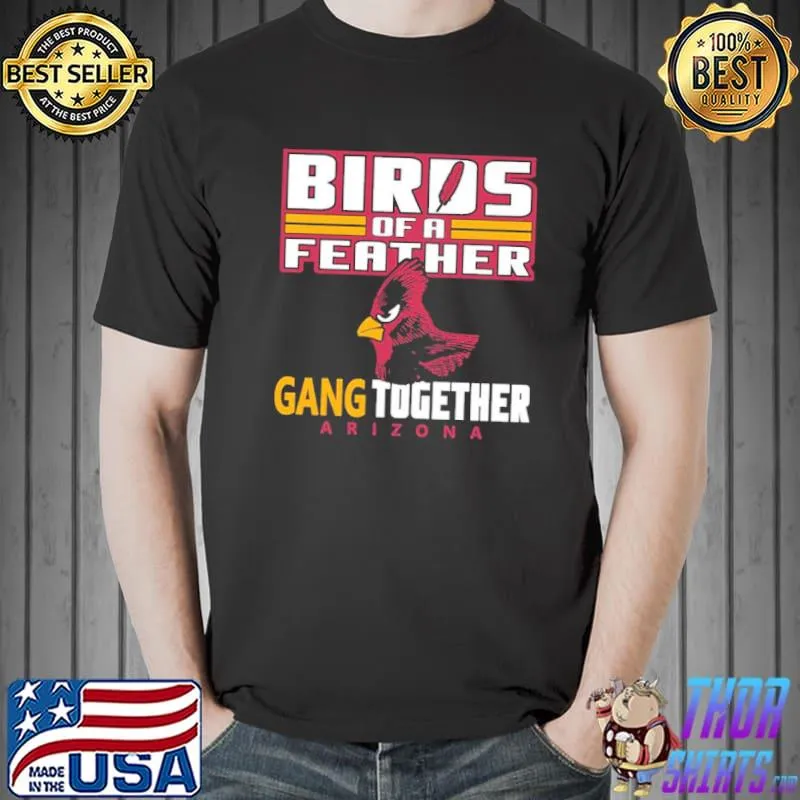 Bird of a feather Arizona Football proud fan feather gang shirt