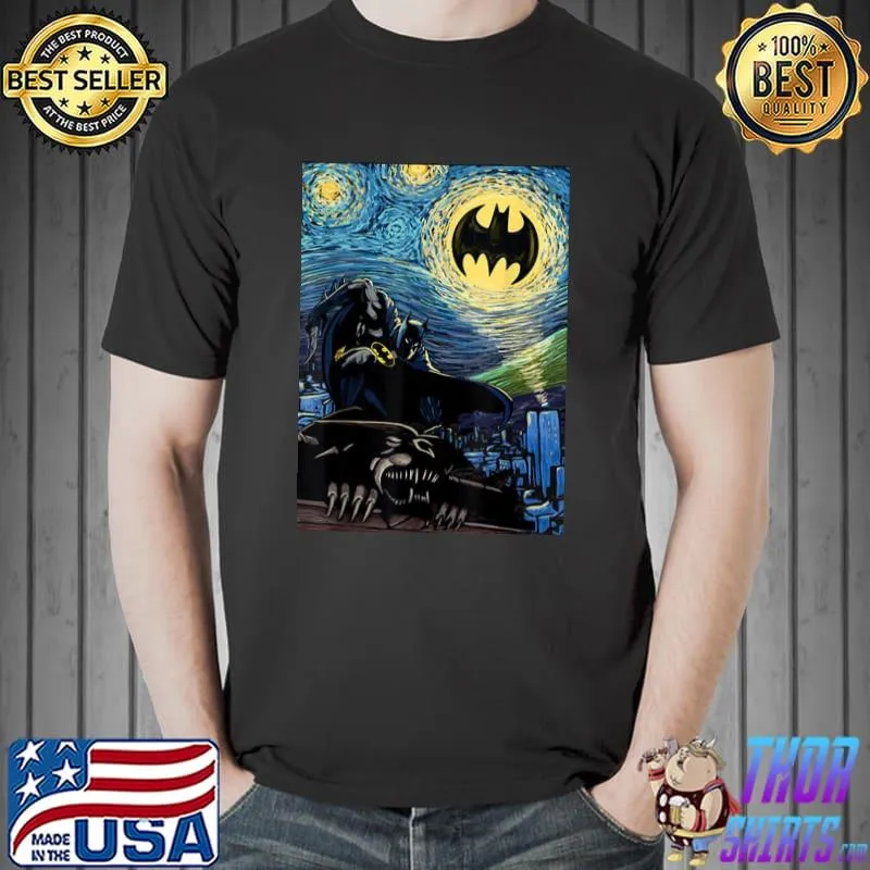 DC 27 starry night batman shirt