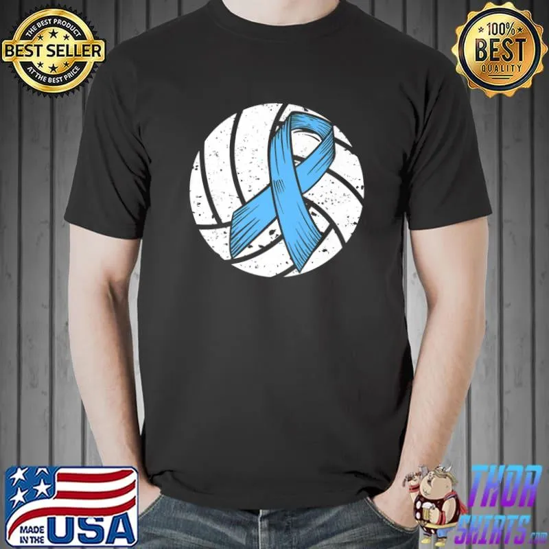 Diabetes Blue Ribbon Volleyball Awareness Costume T-Shirt