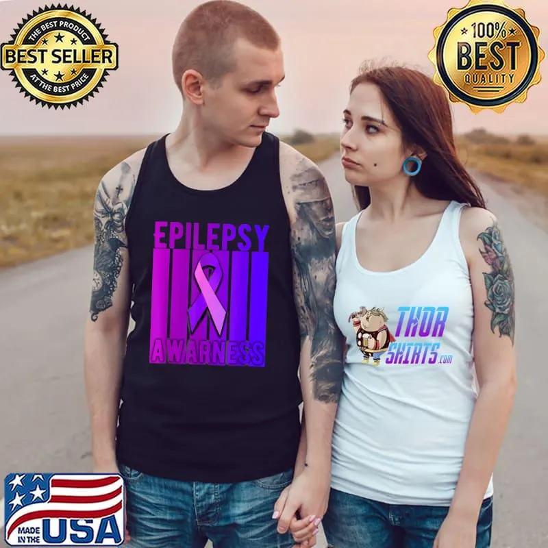 Epilepsy Awareness Month In November We Wear Purple Vintage T-Shirt Tank Top