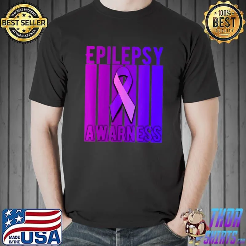 Epilepsy Awareness Month In November We Wear Purple Vintage T-Shirt
