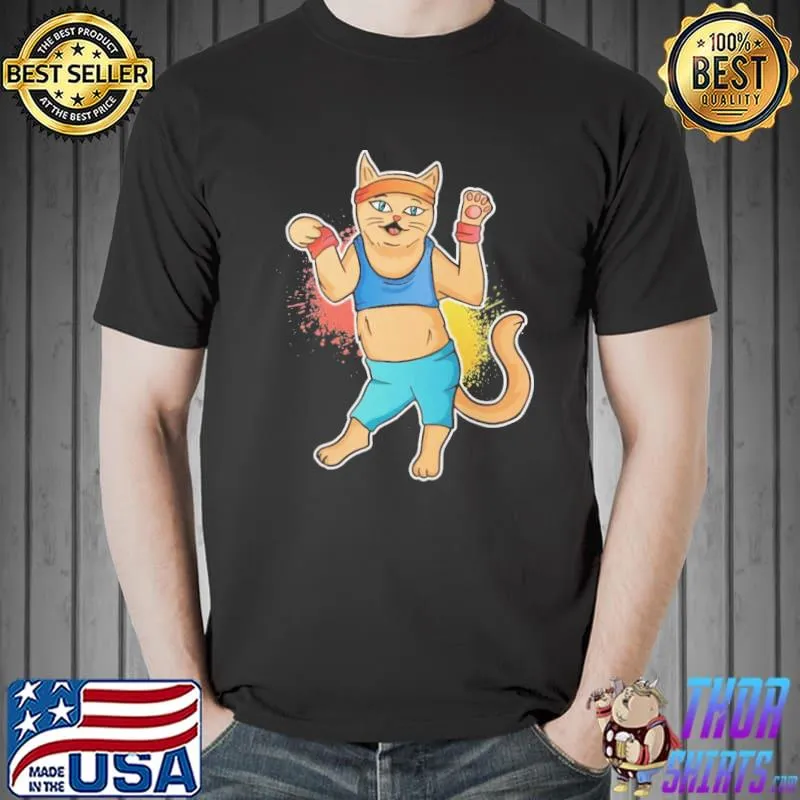Fitness cat shirt