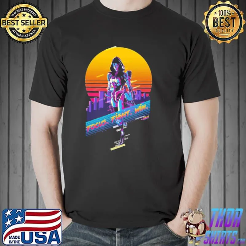 Focus fight win apex legends ash 80s retro shirt